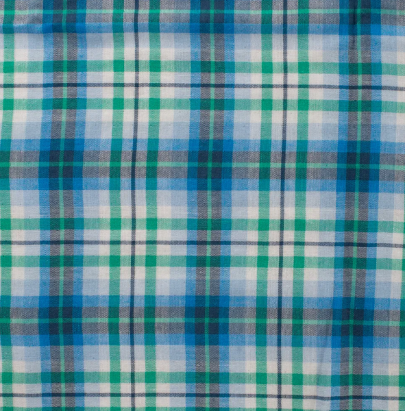 0,5m Musselin Karos Blau