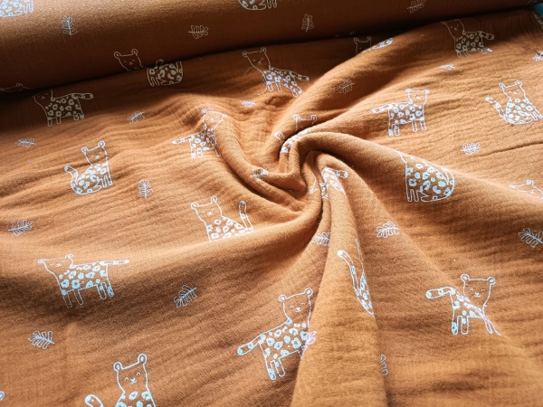 0,5m Musselin kleiner Panther Terra