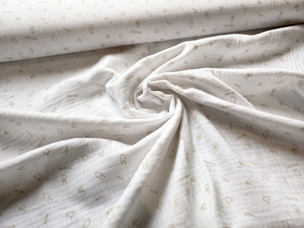 0,5m Musselin Rock On Weiss